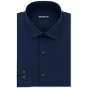 Unlisted Kenneth Cole Mens Dress Shirt Large 16-16 1/2 Slim Fit Blue L
